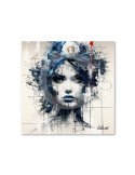 Femme Fleur Bleue