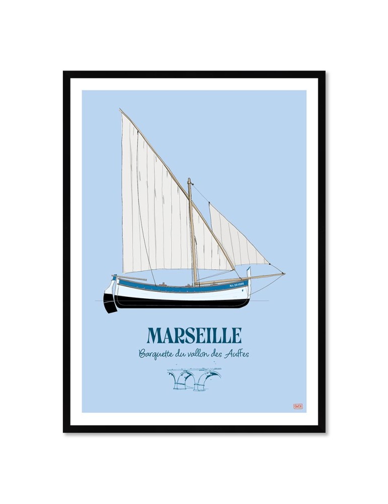 Marseille – Poster affiche – image encadrée Marseille – Poster affiche – image encadrée