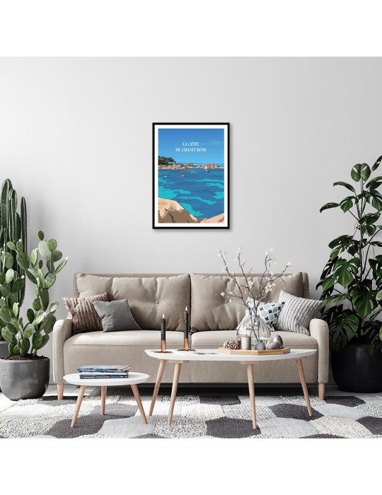 Granit Rose – Poster affiche – image encadrée