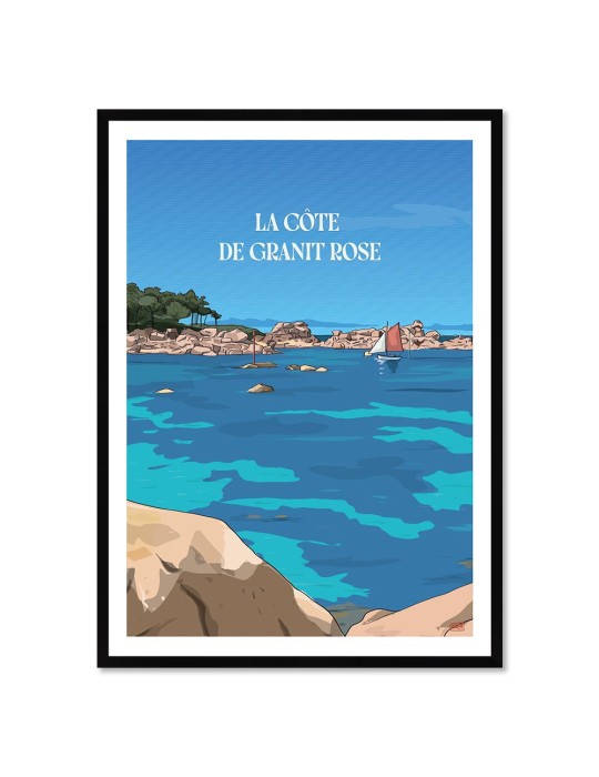 Granit Rose – Poster affiche – image encadrée