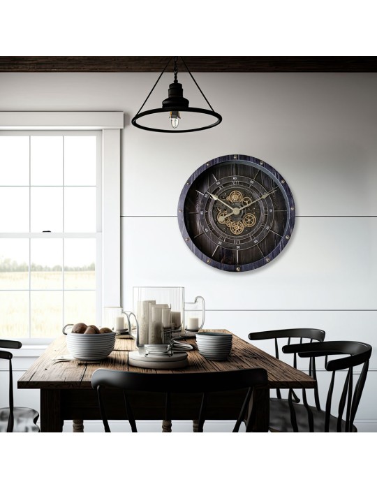 Horloge à engrenages avec verre – 08.088 – Ø 80 cm