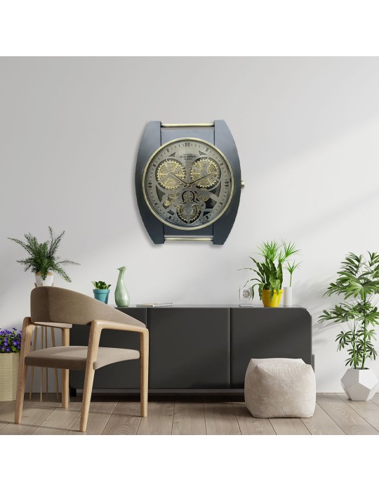 Horloge à engrenages avec verre – 08.091 – 56x66 cm