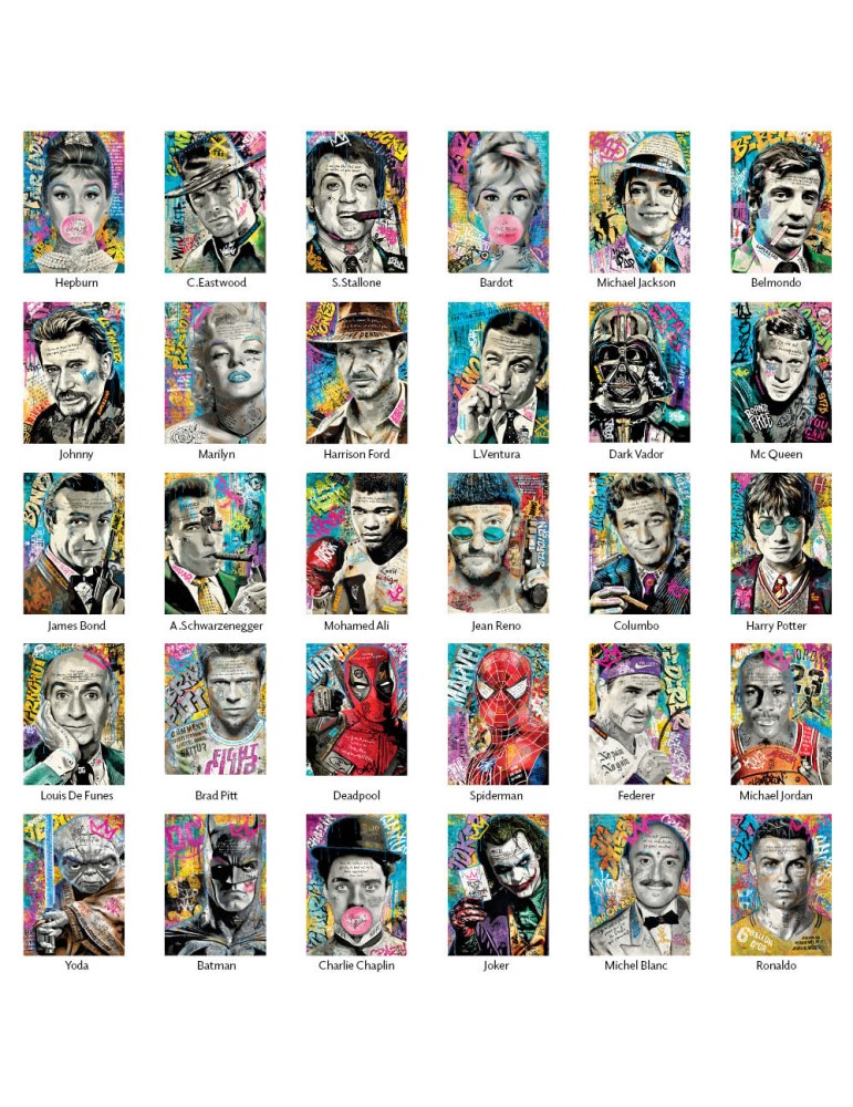 Présentoir Romaric "Superstars" - 20x28 cm