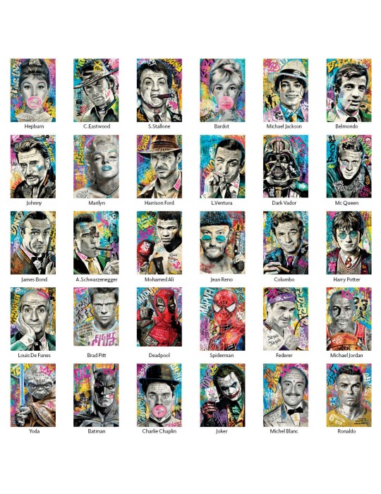 Présentoir Romaric "Superstars" - 20x28 cm