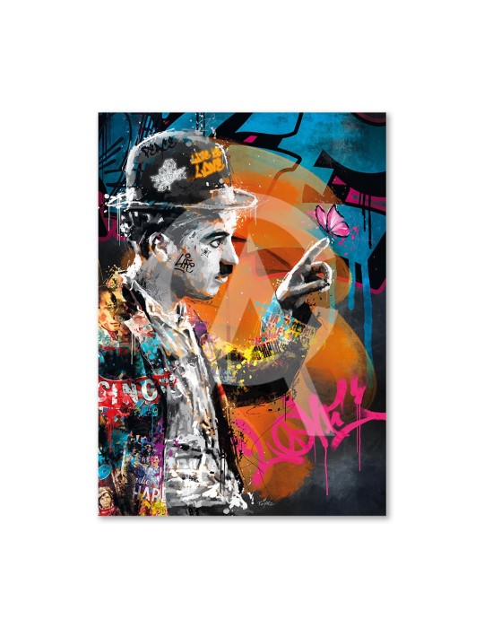 Charlie Chaplin et le papillon