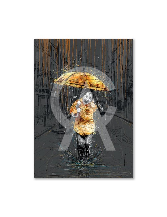 La petite fille au parapluie