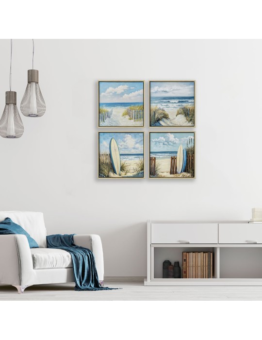 Set de 4 toiles encadrées - 03.3506D