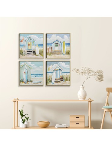 Set de 4 toiles encadrées - 03.3509D 2