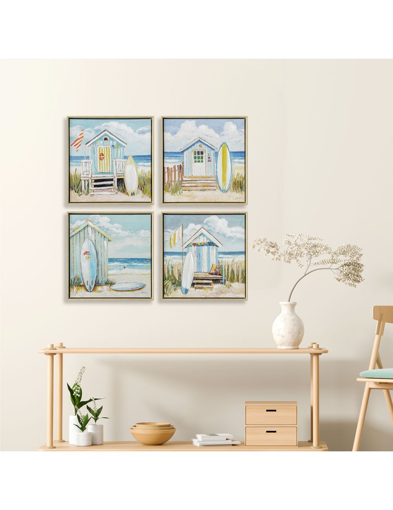Set de 4 toiles encadrées - 03.3509D