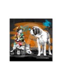 La petite fille, le chien et le papillon