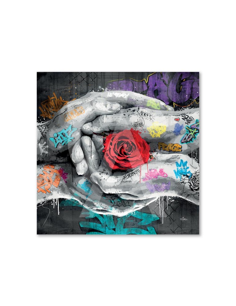 Les mains et la rose