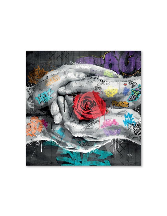 Les mains et la rose