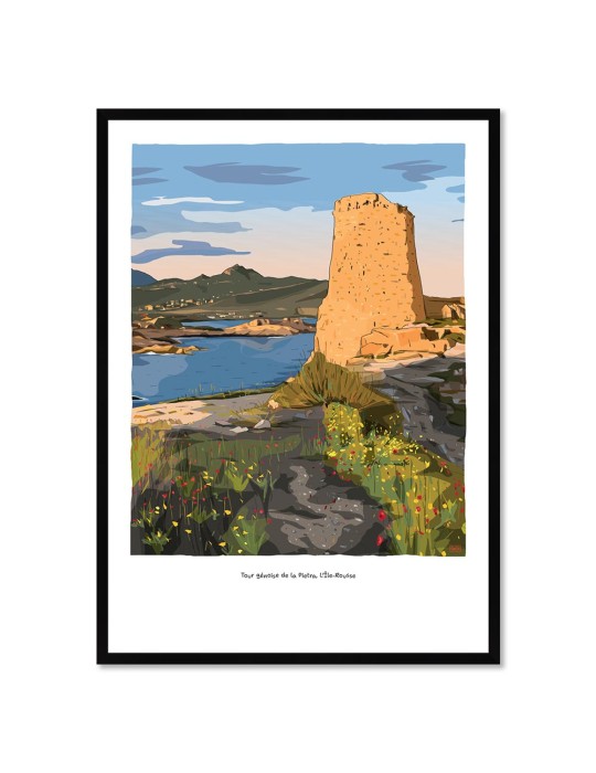 Ile Rousse – Poster affiche – image encadrée