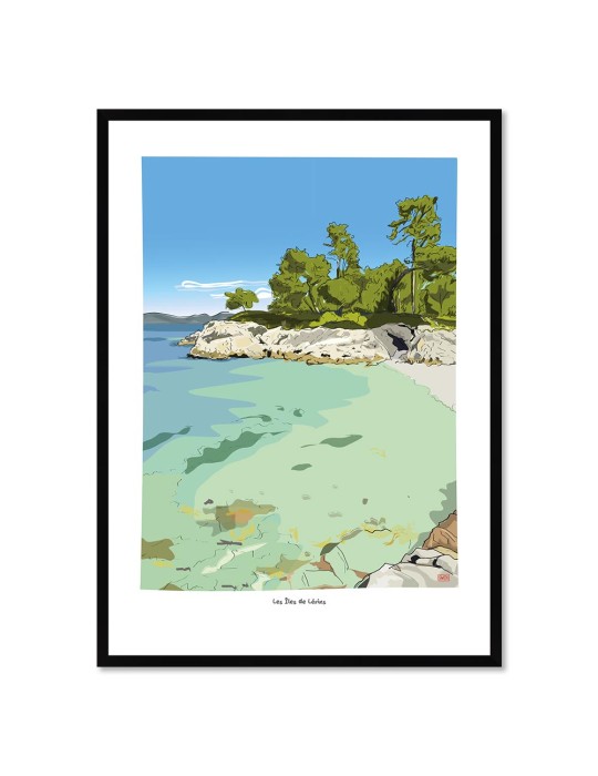 Les Iles de Lérins – Poster affiche – image encadrée