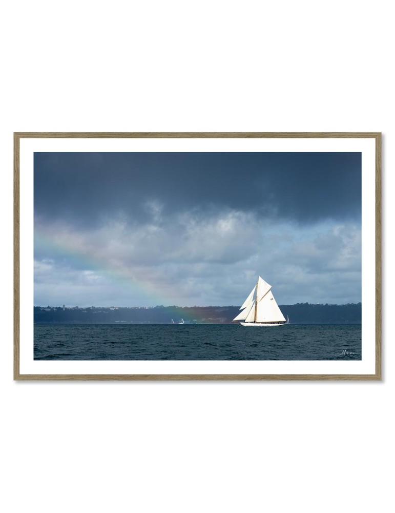 Voilier arc-en-ciel - Rade de Brest – Mathieu Rivrin