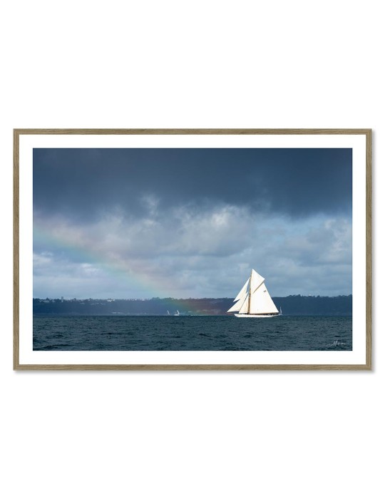 Voilier arc-en-ciel - Rade de Brest – Mathieu Rivrin