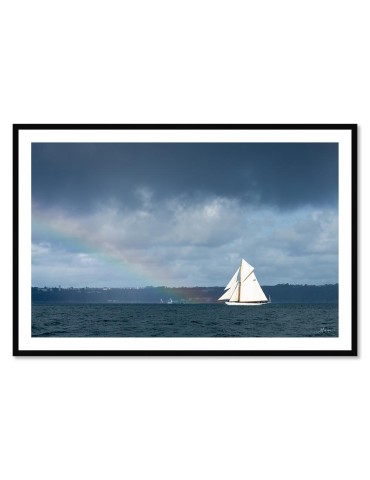 Voilier arc-en-ciel - Rade de Brest – Mathieu Rivrin