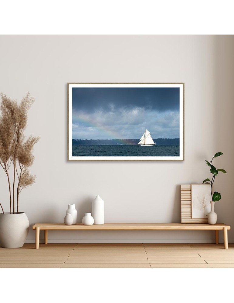 Voilier arc-en-ciel - Rade de Brest – Mathieu Rivrin