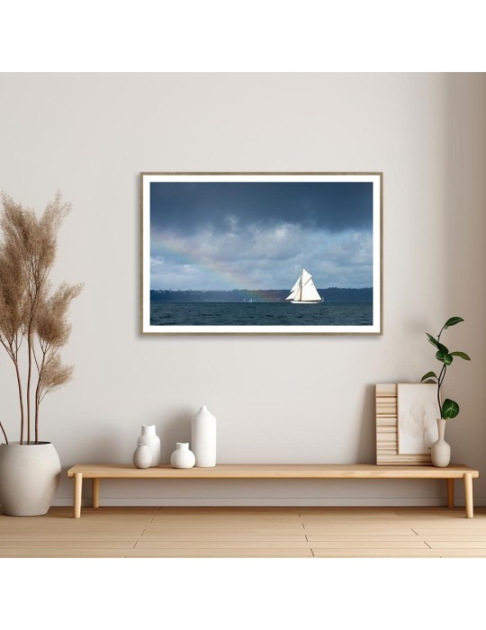 Voilier arc-en-ciel - Rade de Brest – Mathieu Rivrin