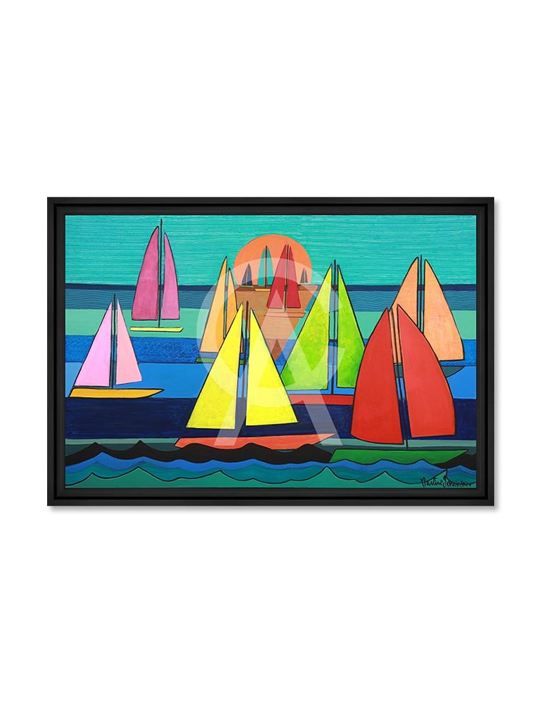 Voiles au couchant – Martine Gonnin