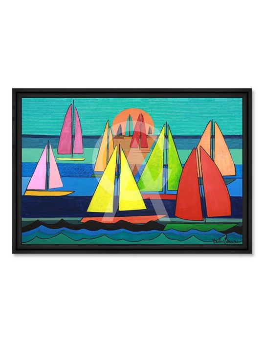 Voiles au couchant – Martine Gonnin