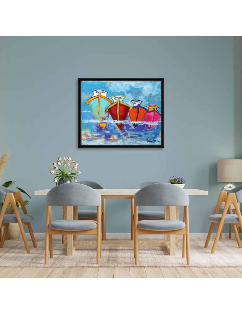 Sur fond bleu – Martine Gonnin