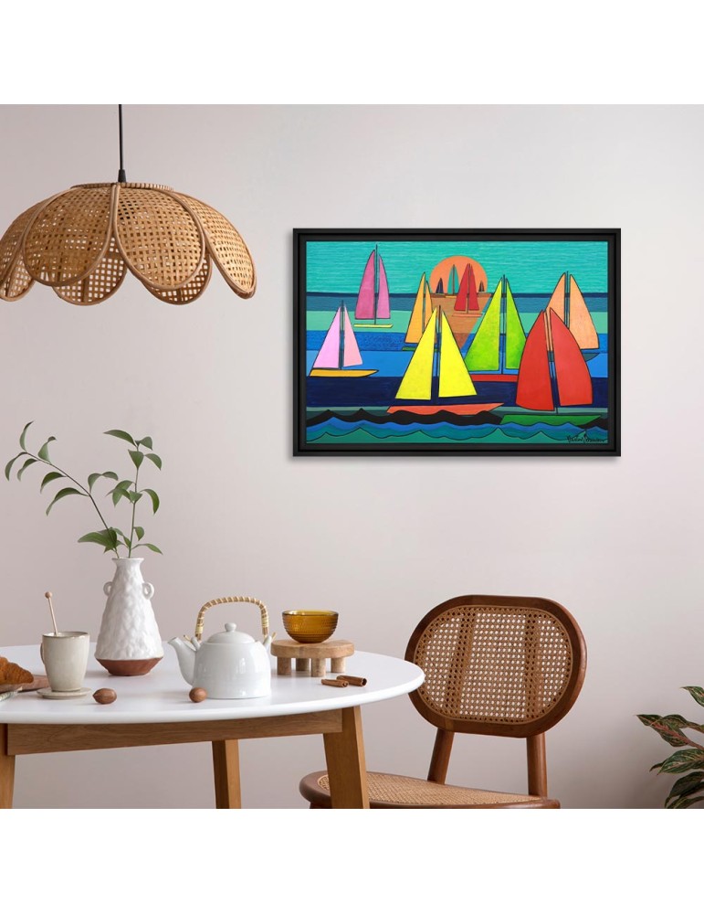 Voiles au couchant – Martine Gonnin