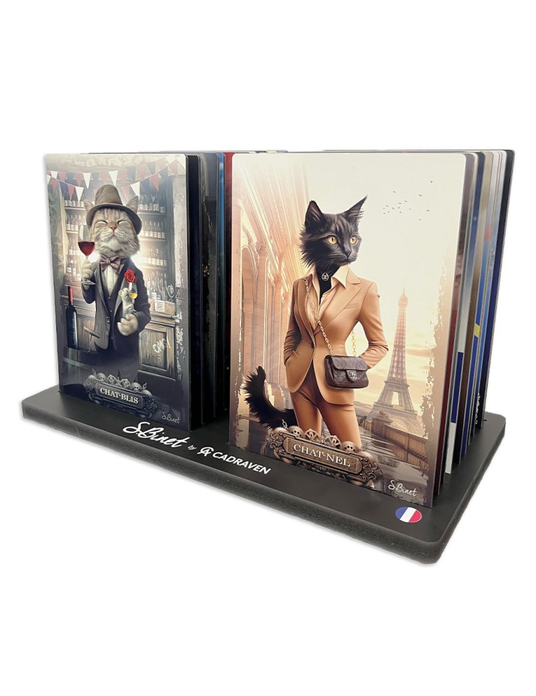 Présentoir Binet "Chats" - 20x28 cm