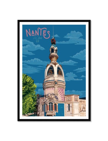 Nantes – Poster affiche – image encadrée