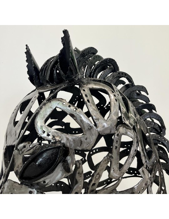 Sculpture métal – Tête de cheval - 06.518