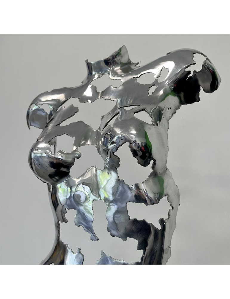 Sculpture métal – Buste aluminium - 06.522