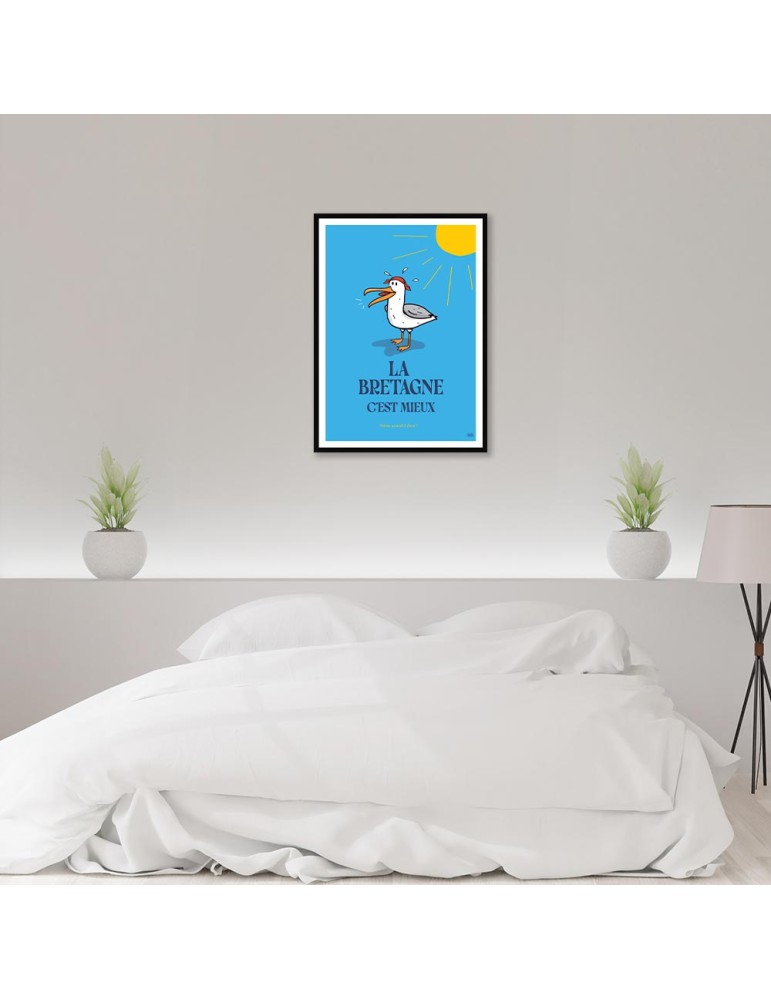 Bretagne Mieux – Poster affiche – image encadrée