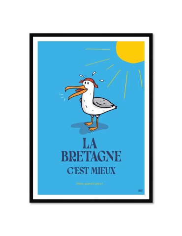 Bretagne Mieux – Poster affiche – image encadrée
