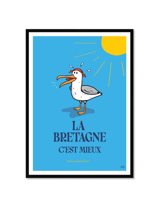 Bretagne Mieux – Poster affiche – image encadrée Bretagne Mieux – Poster affiche – image encadrée