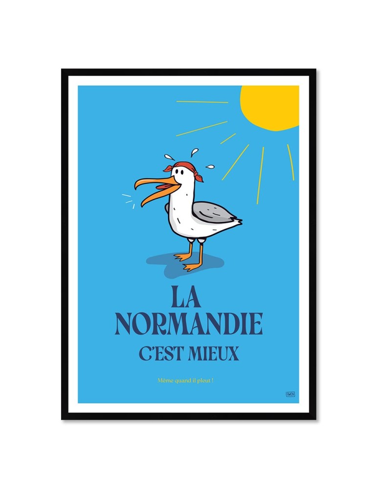 Normandie Mieux – Poster affiche – image encadrée Normandie Mieux – Poster affiche – image encadrée