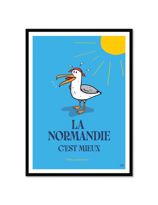 Normandie Mieux – Poster affiche – image encadrée Normandie Mieux – Poster affiche – image encadrée