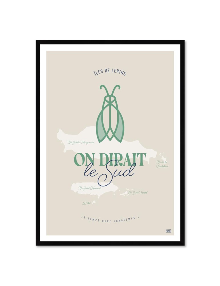 Cigale – Poster affiche – image encadrée Cigale – Poster affiche – image encadrée