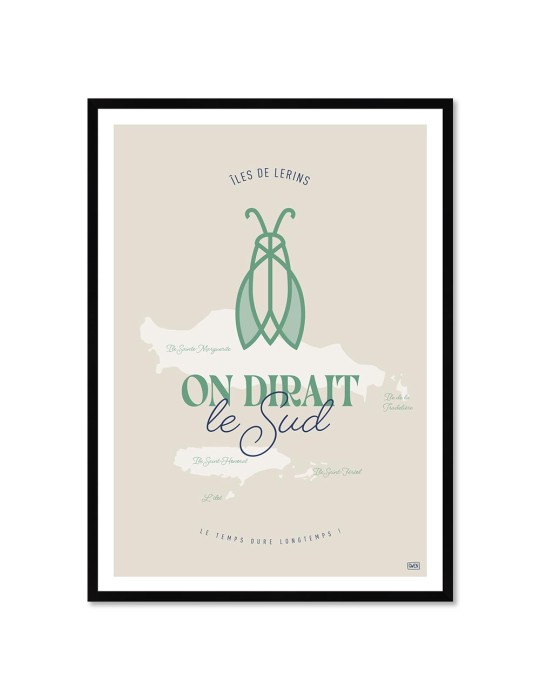 Cigale – Poster affiche – image encadrée Cigale – Poster affiche – image encadrée