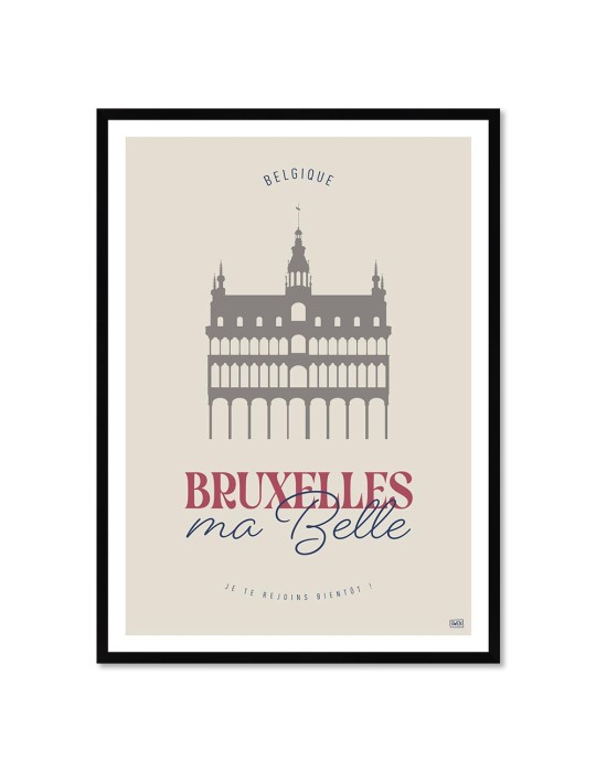 Bruxelles – Poster affiche – image encadrée Bruxelles – Poster affiche – image encadrée