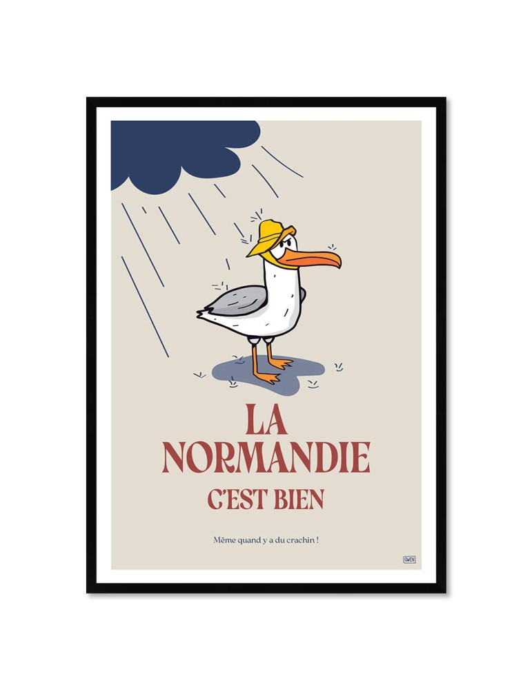 Normandie Bien – Poster affiche – image encadrée Normandie Bien – Poster affiche – image encadrée