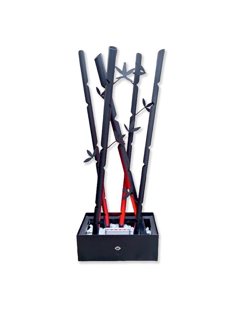 Sculpture métal avec LED - Bambou Sculpture métal avec LED - Bambou