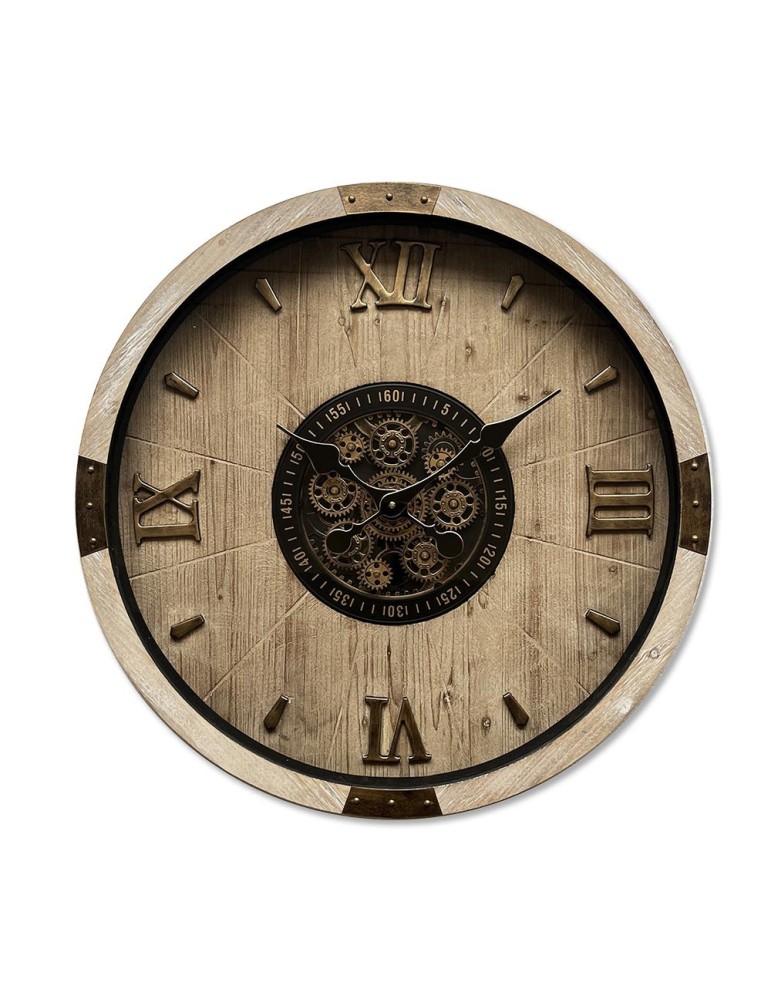 Horloge à engrenages avec verre- 08.101 -Ø 63,5 cm