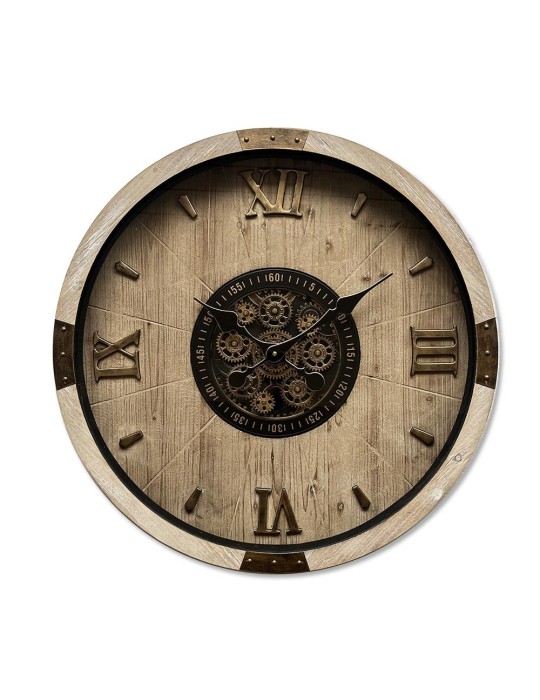 Horloge à engrenages avec verre- 08.101 -Ø 63,5 cm