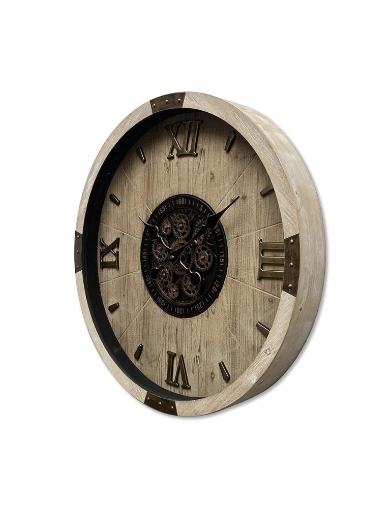 Horloge à engrenages avec verre- 08.101 -Ø 63,5 cm