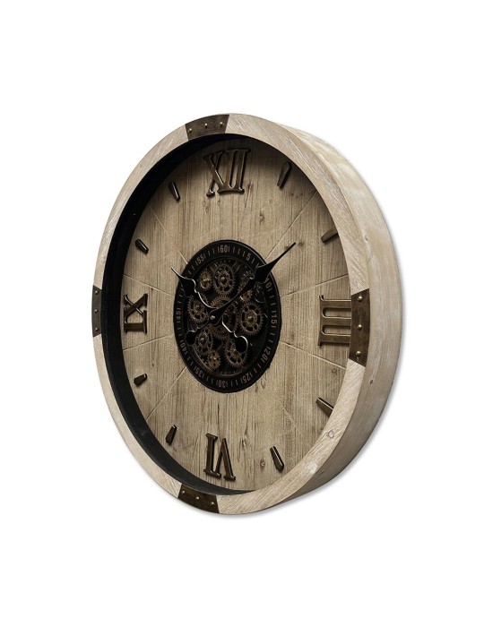 Horloge à engrenages avec verre- 08.101 -Ø 63,5 cm