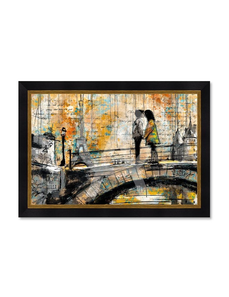 Les petits amoureux sur le pont à Paris - Romaric Les petits amoureux sur le pont à Paris - Romaric