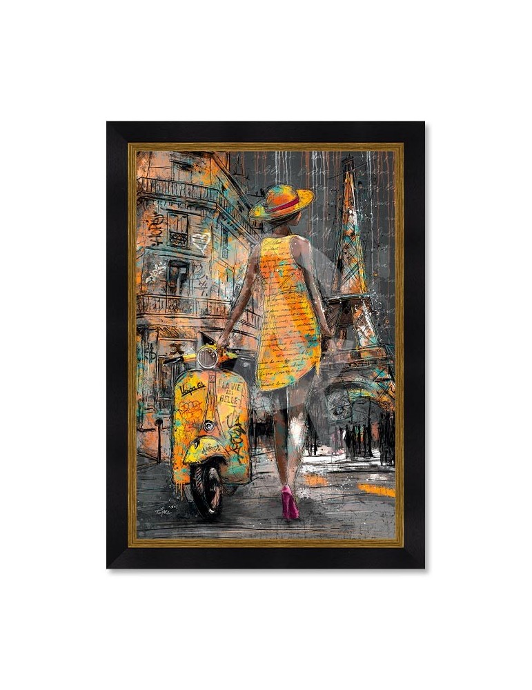 La femme et le Vespa à Paris - Romaric La femme et le Vespa à Paris - Romaric