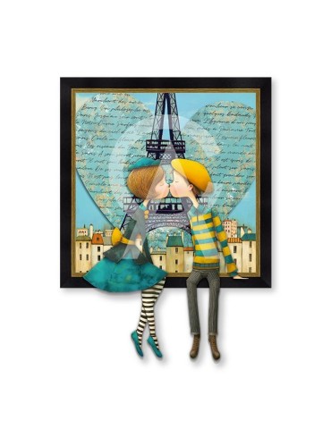 Le bisou devant la Tour Eiffel - Romaric