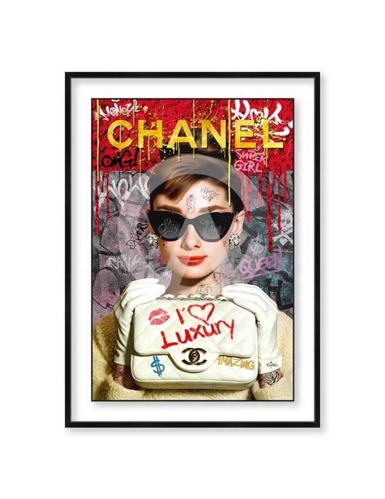 Edition Limitée - Romaric - Audrey Hepburn Sac Chanel Edition Limitée - Romaric - Audrey Hepburn Sac Chanel