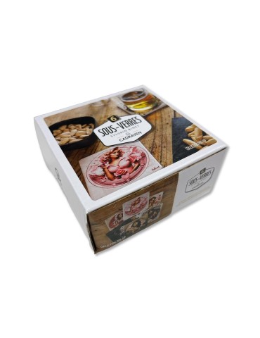 Lot de 6 sous-verres - Sylvain Binet - collection Pin-Up